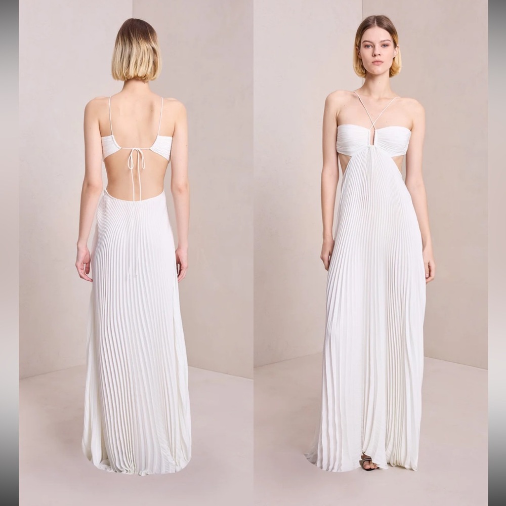 A.L.C. Moira Cut-Out Maxi Dress - Whisper White